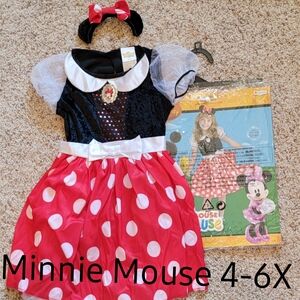 Minnie Mouse Kids Costume - Red and Black